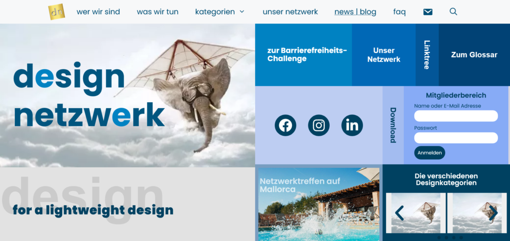 Website Design-Netzwerk